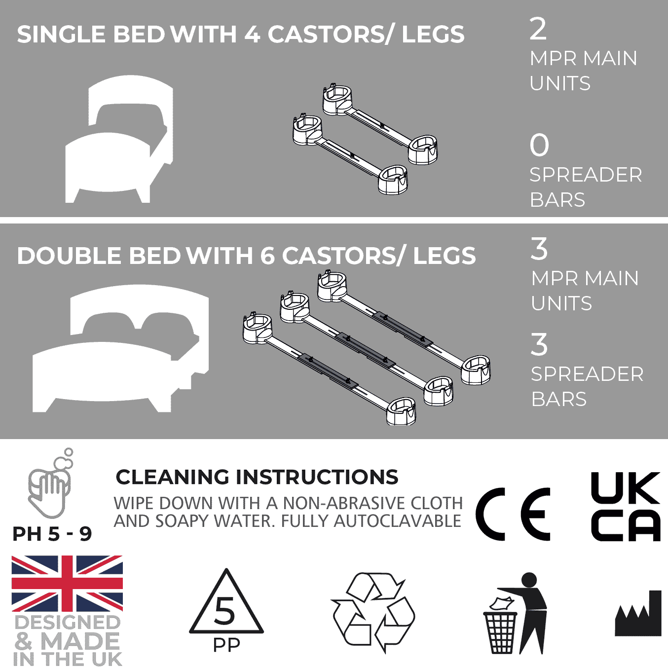 Rehausseur de lit ou fauteuil Langham