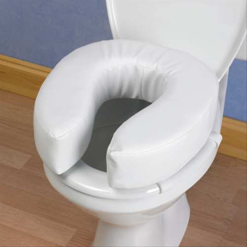 View Rehausseur de toilettes assise rembourrée 10 cm information