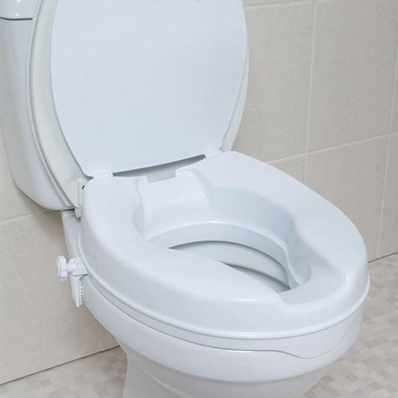Rehausseur de toilettes avec couvercle rabattable