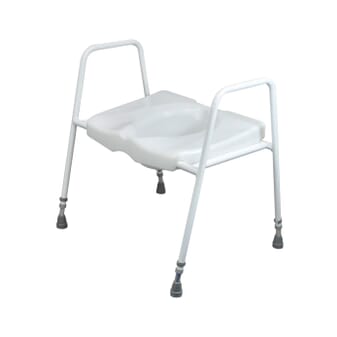 Rehausseur de toilettes bariatrique avec cadre