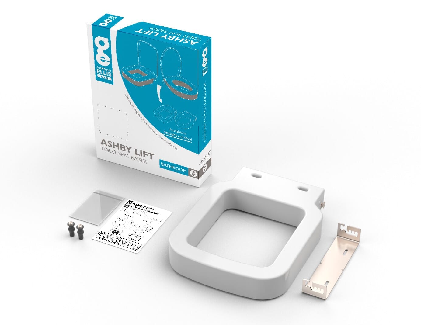 Rehausseur de toilettes carré Ashby