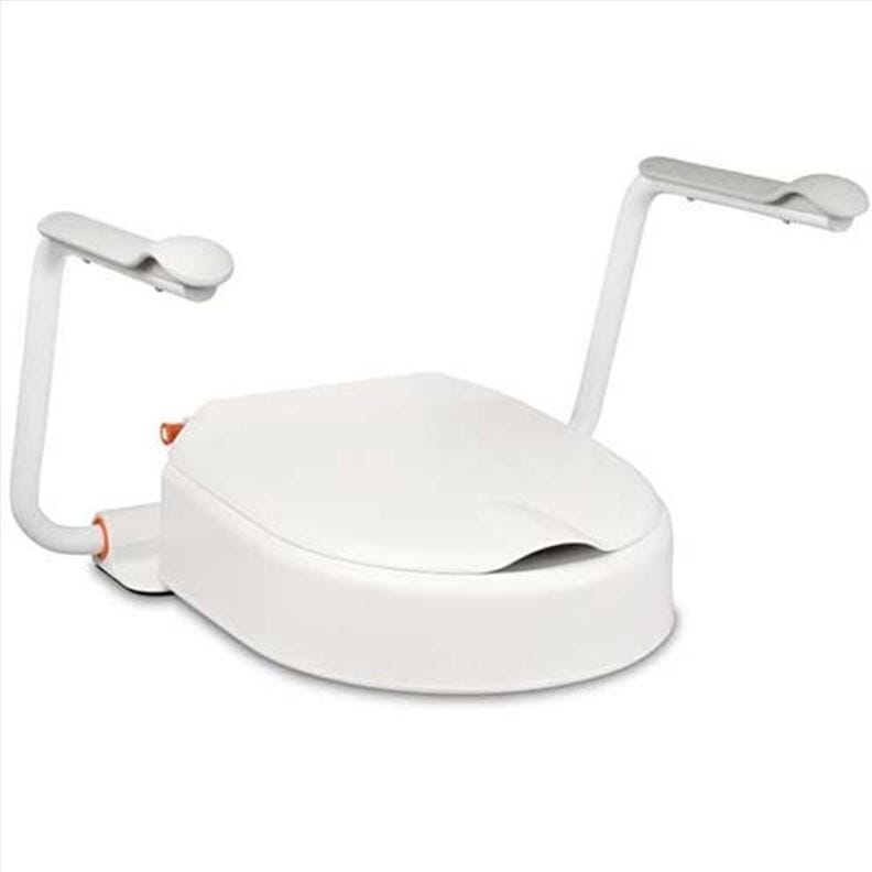 HEAO Rehausseur De Toilettes Avec Accoudoirs Réglable En Hauteur Pour Personnes Âgées Et à Mobilité Réduite