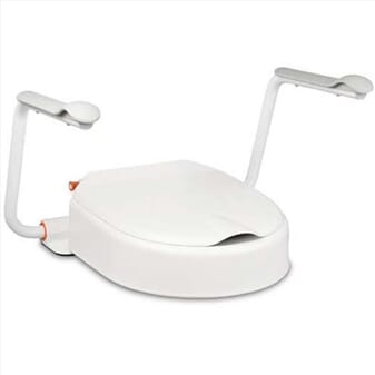 Rehausseur de toilettes Hi Loo avec accoudoirs - Etac - Standard – 10 cm