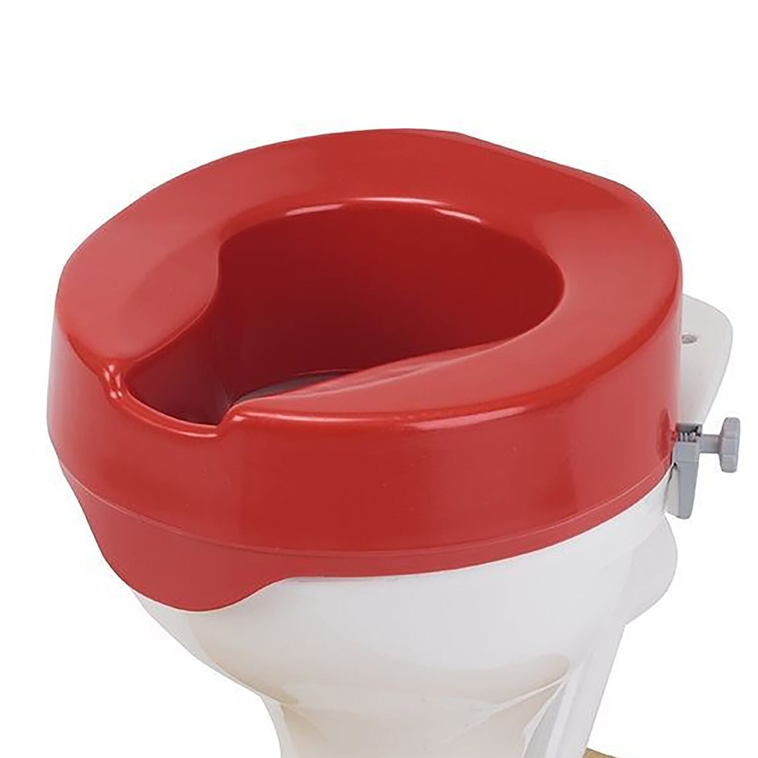 View Rehausseur de toilettes rouge 10 cm information