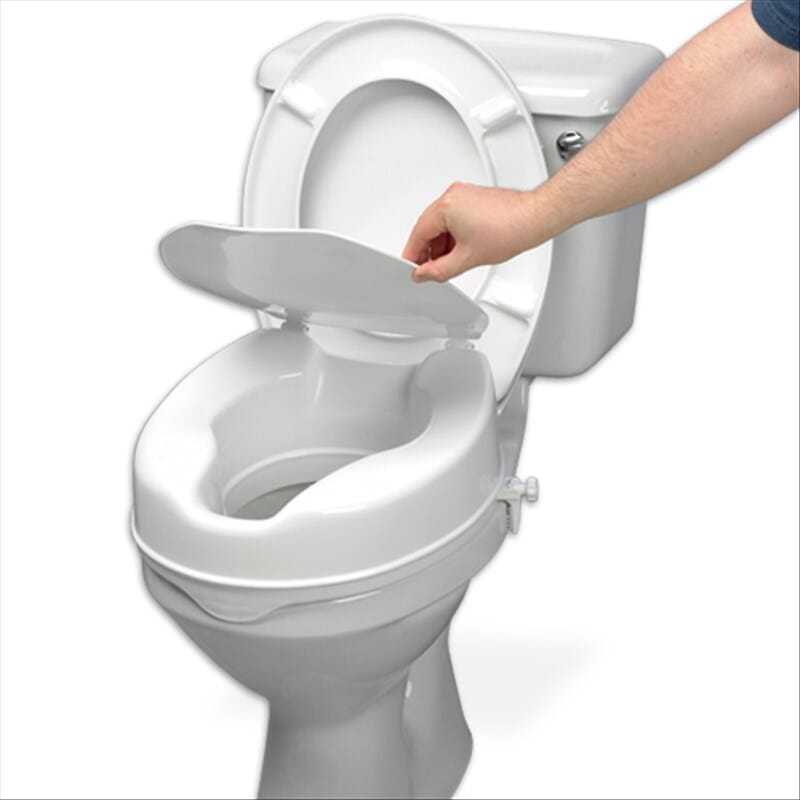 View Rehausseur de toilettes Savanah avec couvercle 10 cm information