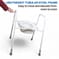 Rehausseur de toilettes sur cadre