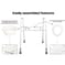 Rehausseur de toilettes sur cadre