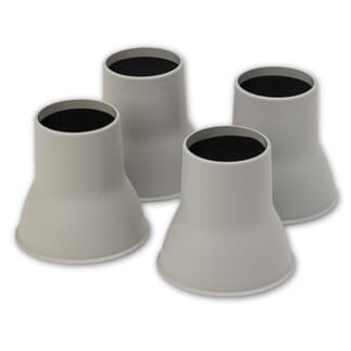 Rehausseurs de meubles pieds d'éléphant Gris - 14 cm