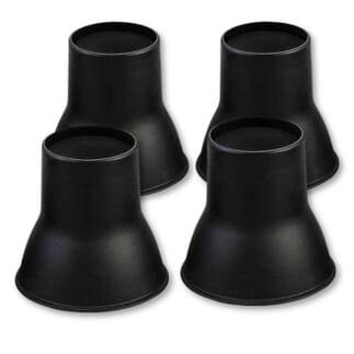 Rehausseurs de meubles pieds d'Ã©lÃ©phant Noir - 14 cm
