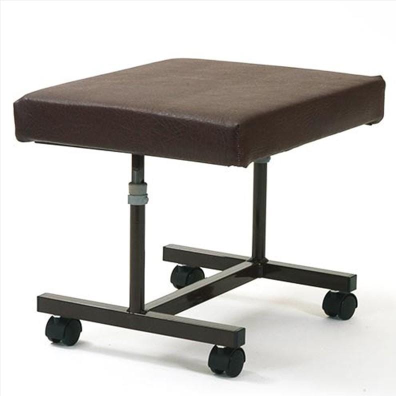 Repose-jambes rembourré ajustable avec roulettes