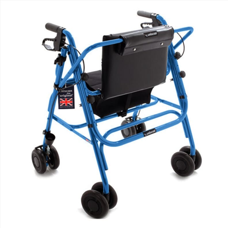 Rollator bariatrique pliable - Grand Glider Plus (Uniscan) - Bleu