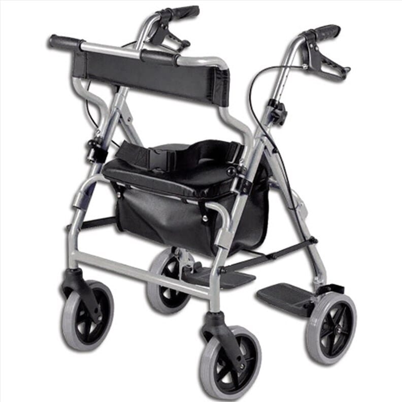 Rollator combiné avec siège de transfert