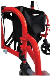 Rollator/Fauteuil Deluxe avec siège Bleu