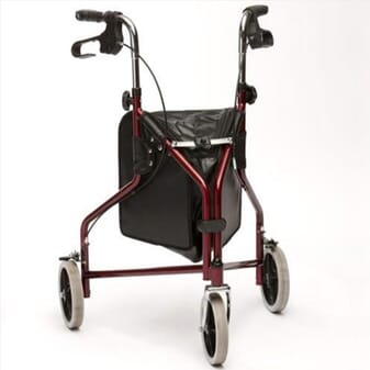 Rollator manœuvrable Drive à 3 roues - Rouge