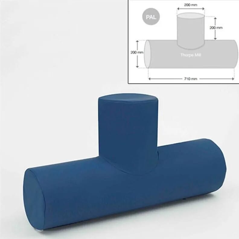 Rouleau de positionnement avec section en T