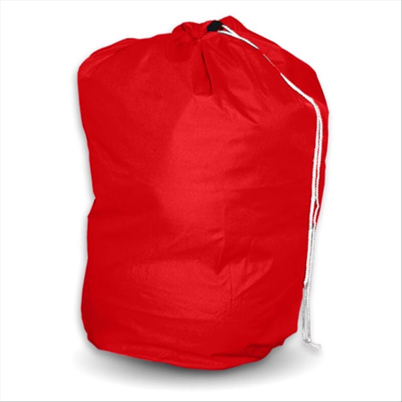 Utiliser un sac à linge sale avec cordon rouge