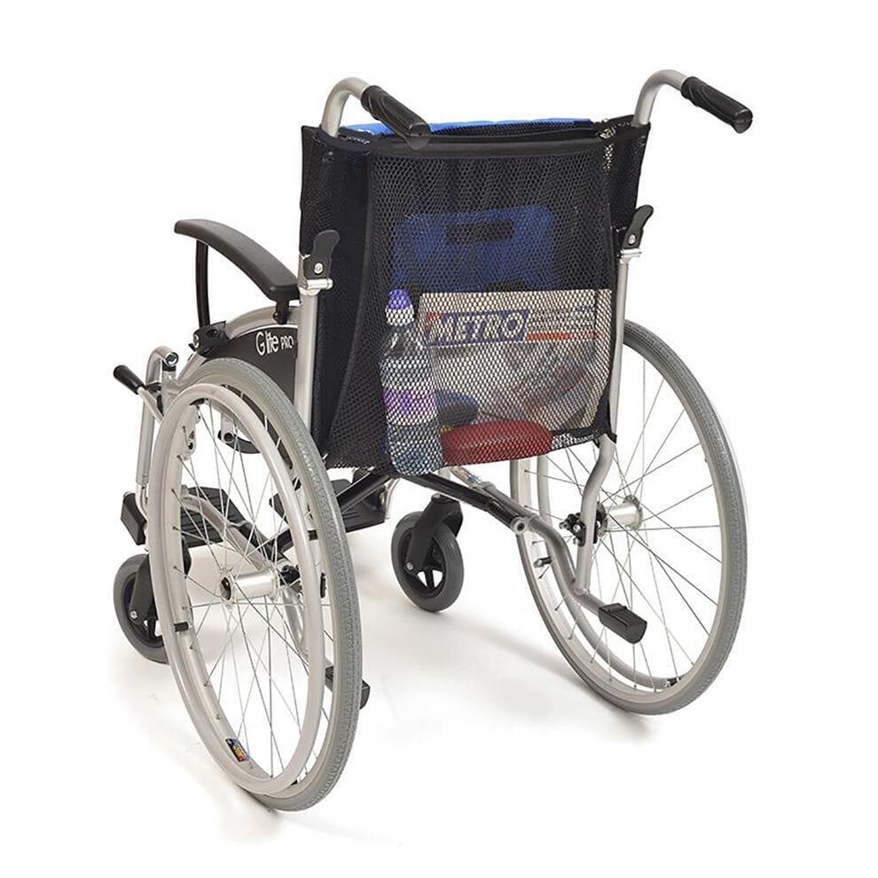 Sac en maille pour fauteuil roulant
