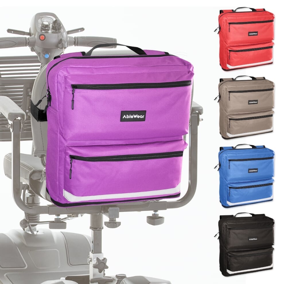 Sac extensible pour scooter de mobilité