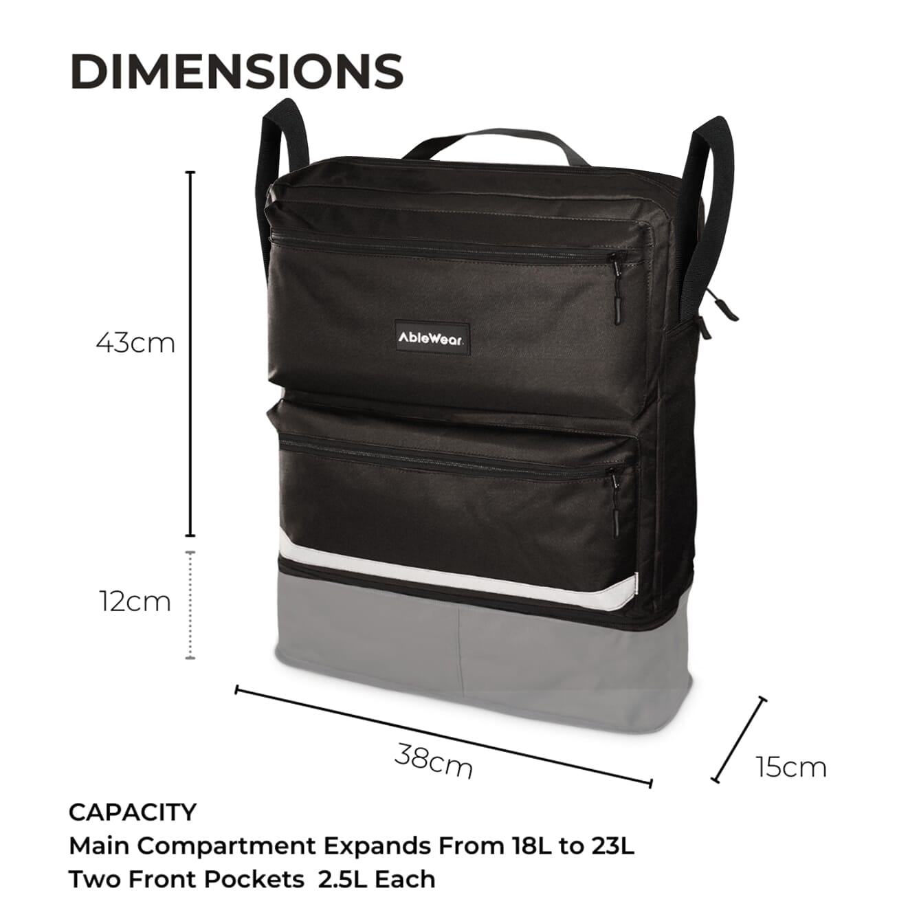 Sac pour fauteuil roulant - AbleWear