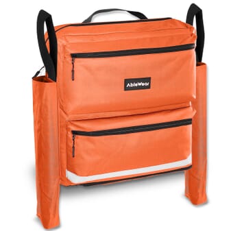 Sac pour fauteuil roulant avec poches pour béquilles