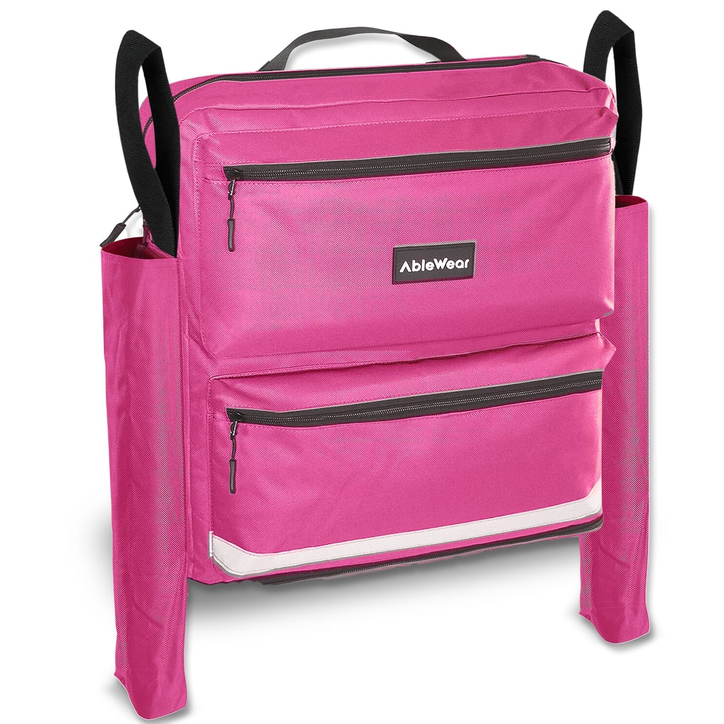 Sac pour fauteuil roulant avec poches pour béquilles