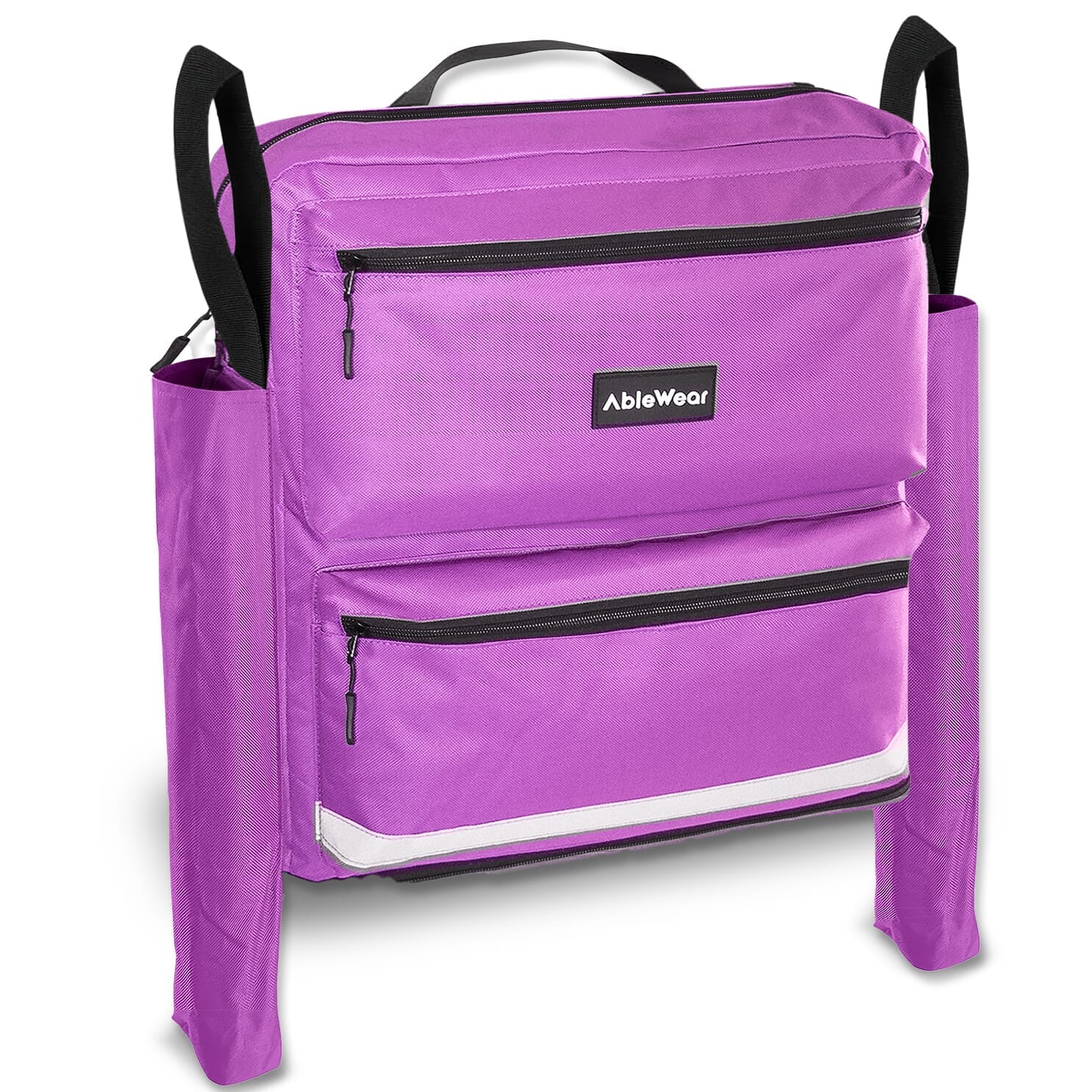 Sac pour fauteuil roulant avec poches pour béquilles