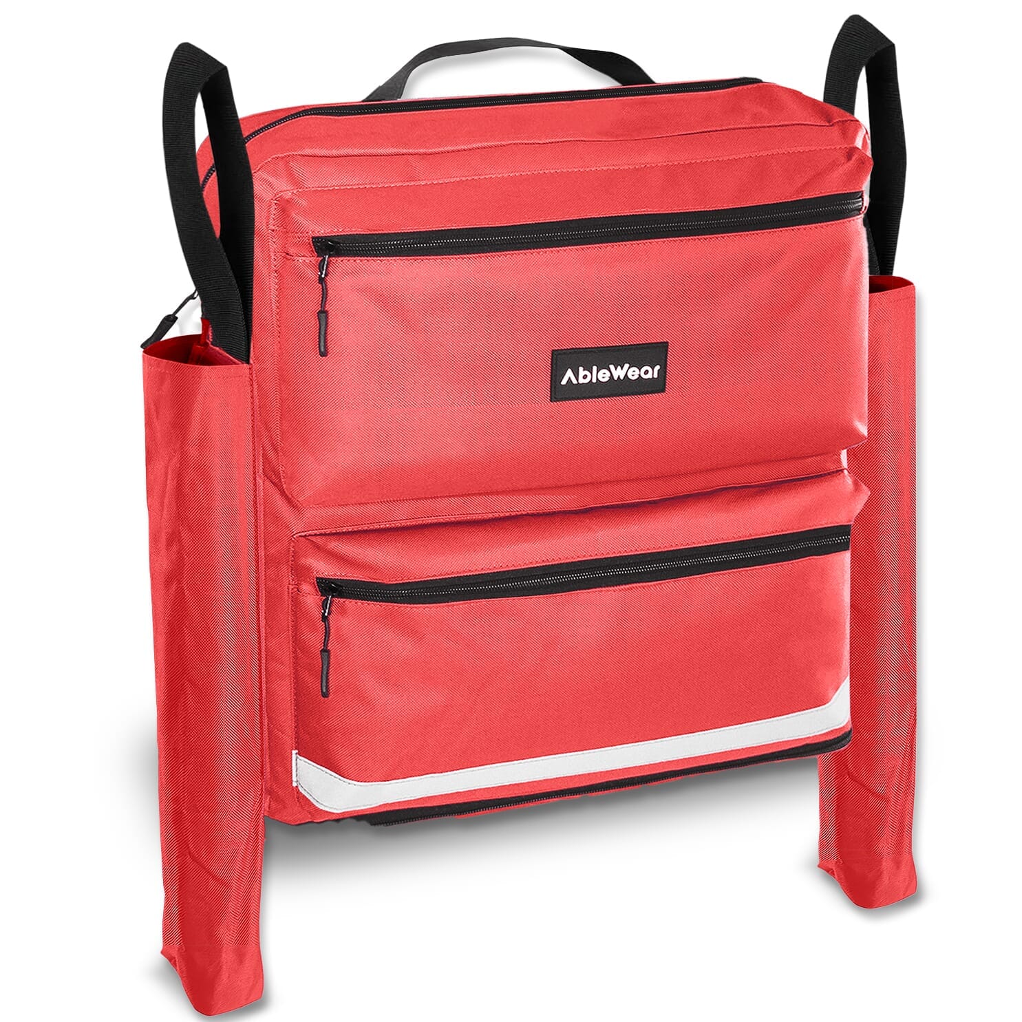 Sac pour fauteuil roulant avec poches pour béquilles