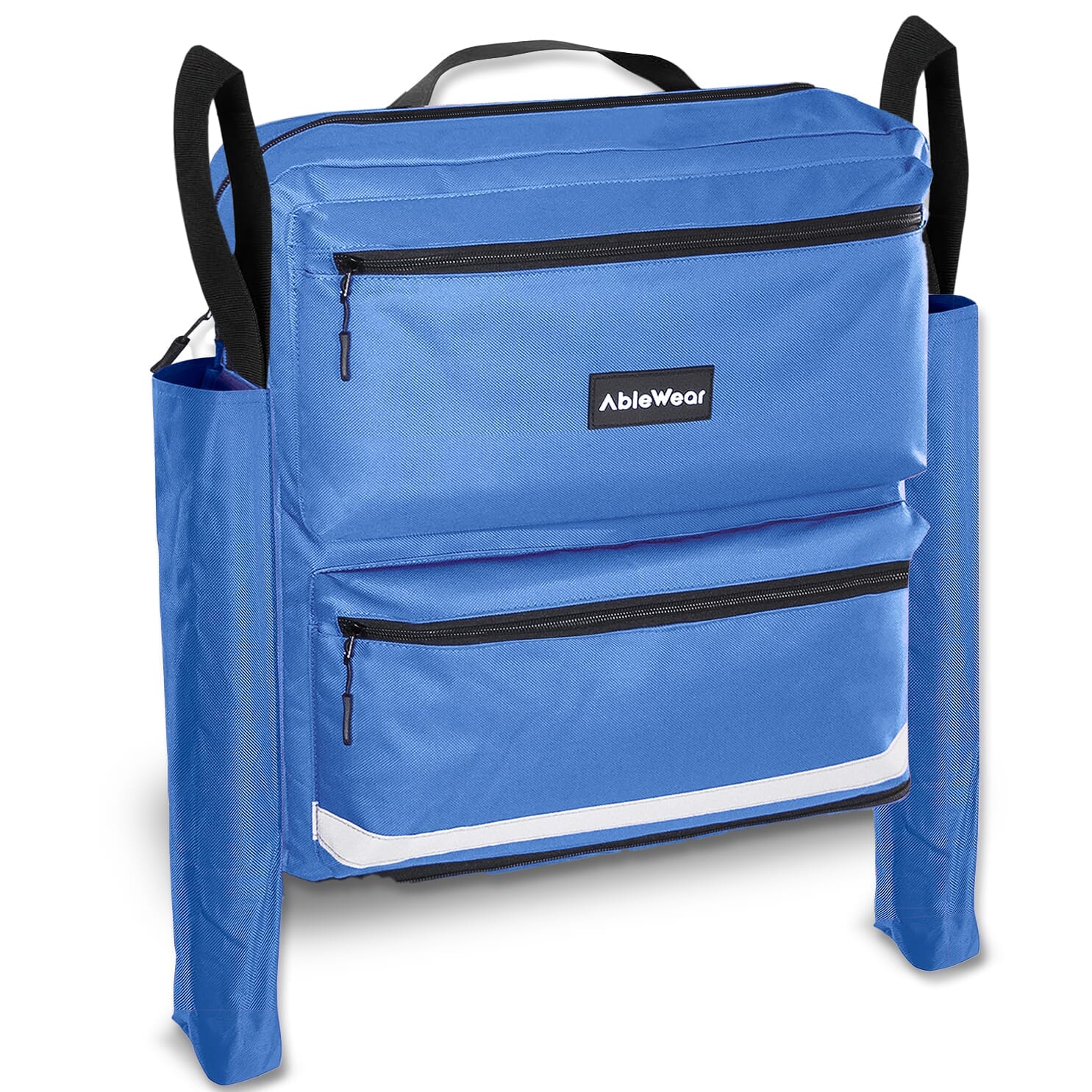 Sac pour fauteuil roulant avec poches pour béquilles
