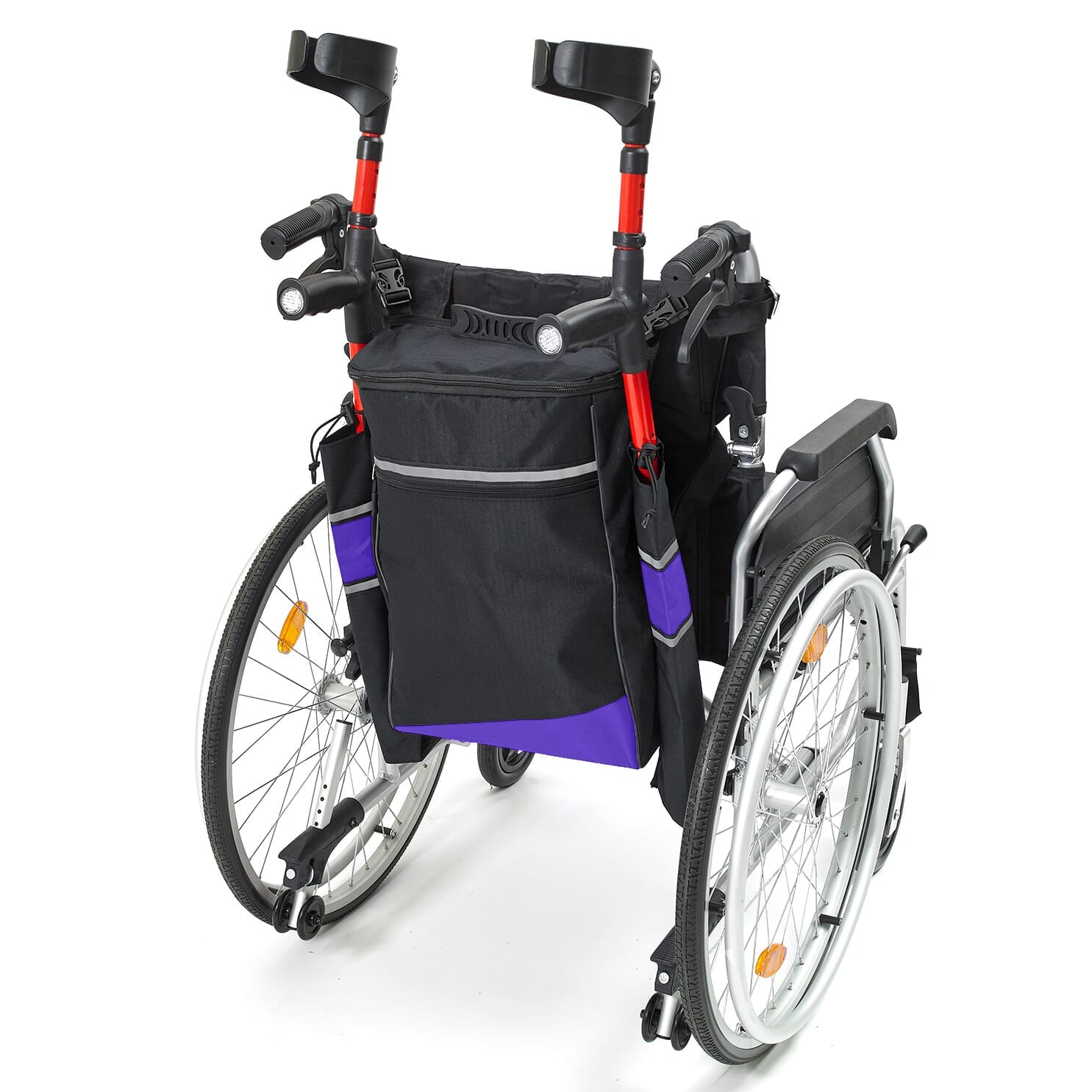Sac pour fauteuil roulant avec porte-béquilles - Biscay