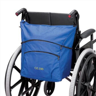 Sac pour fauteuil roulant - Bleu