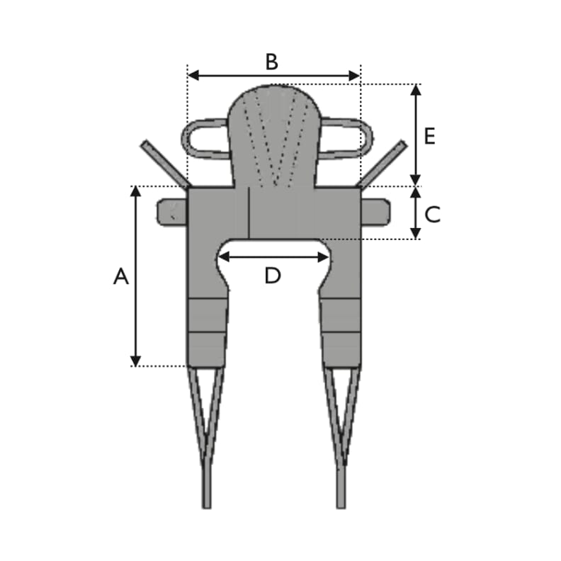 Sangle de toilette avec têtière - Invacare