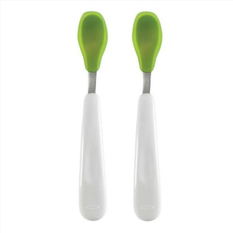 Set de cuillères en silicone – OXO Tot - Vert - Lot de 2