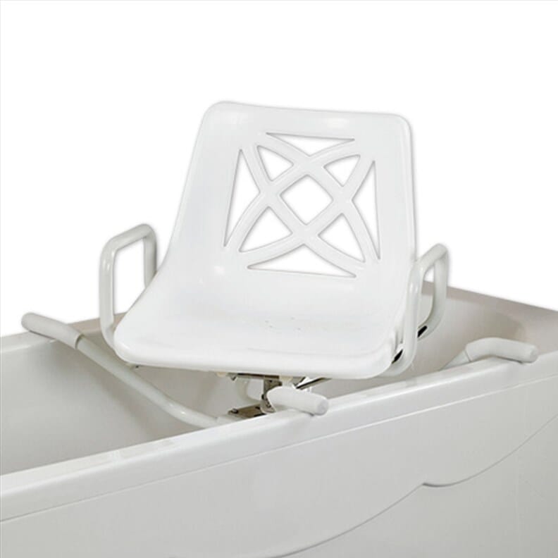 Siège de bain pivotant en aluminium