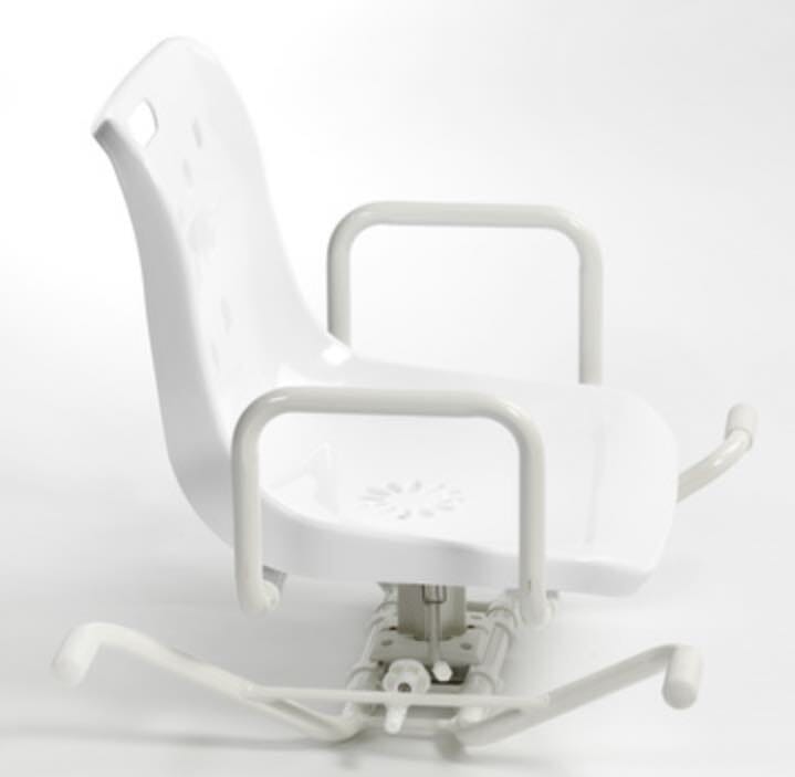 Siège de bain pivotant et ajustable