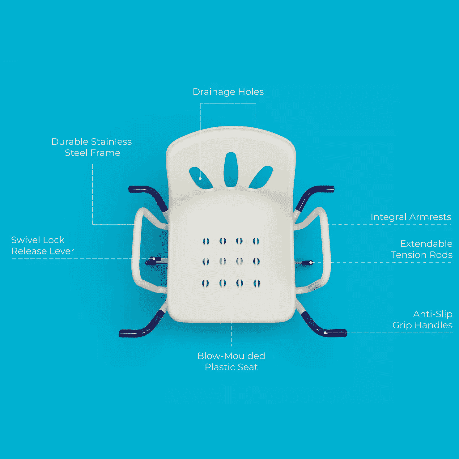 Siège de bain pivotant Winchester