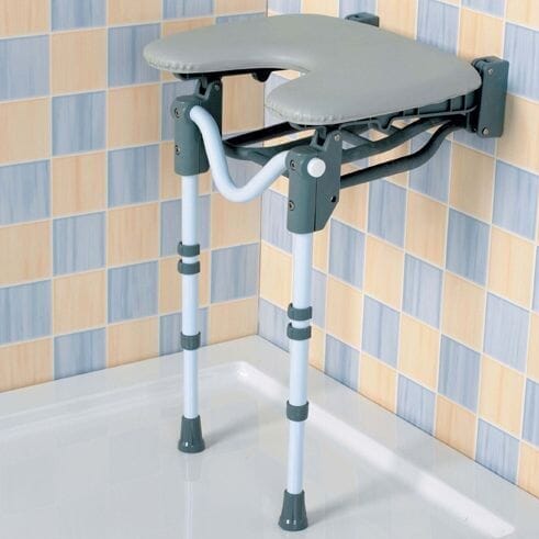 Siège de douche avec découpe et rembourrage - Tooting