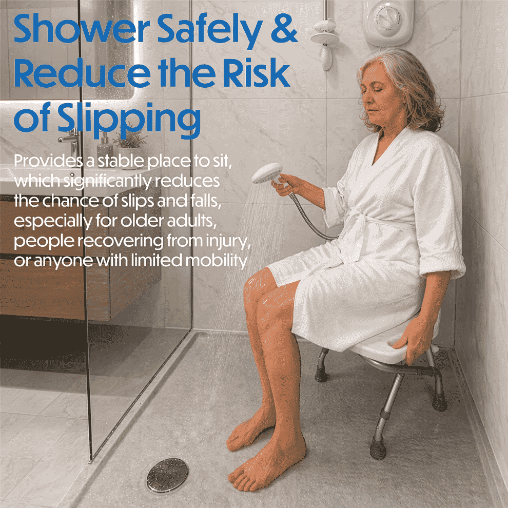 Siège de douche pliant