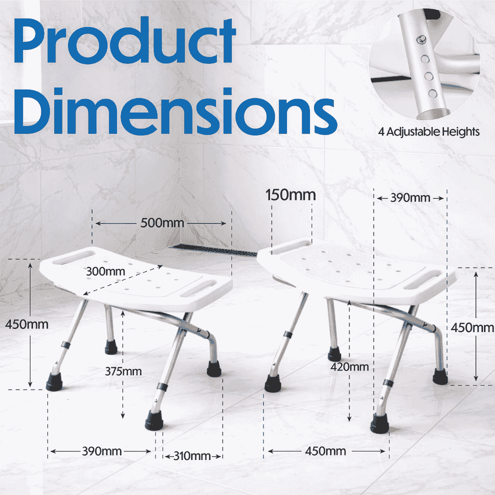 Siège de douche pliant