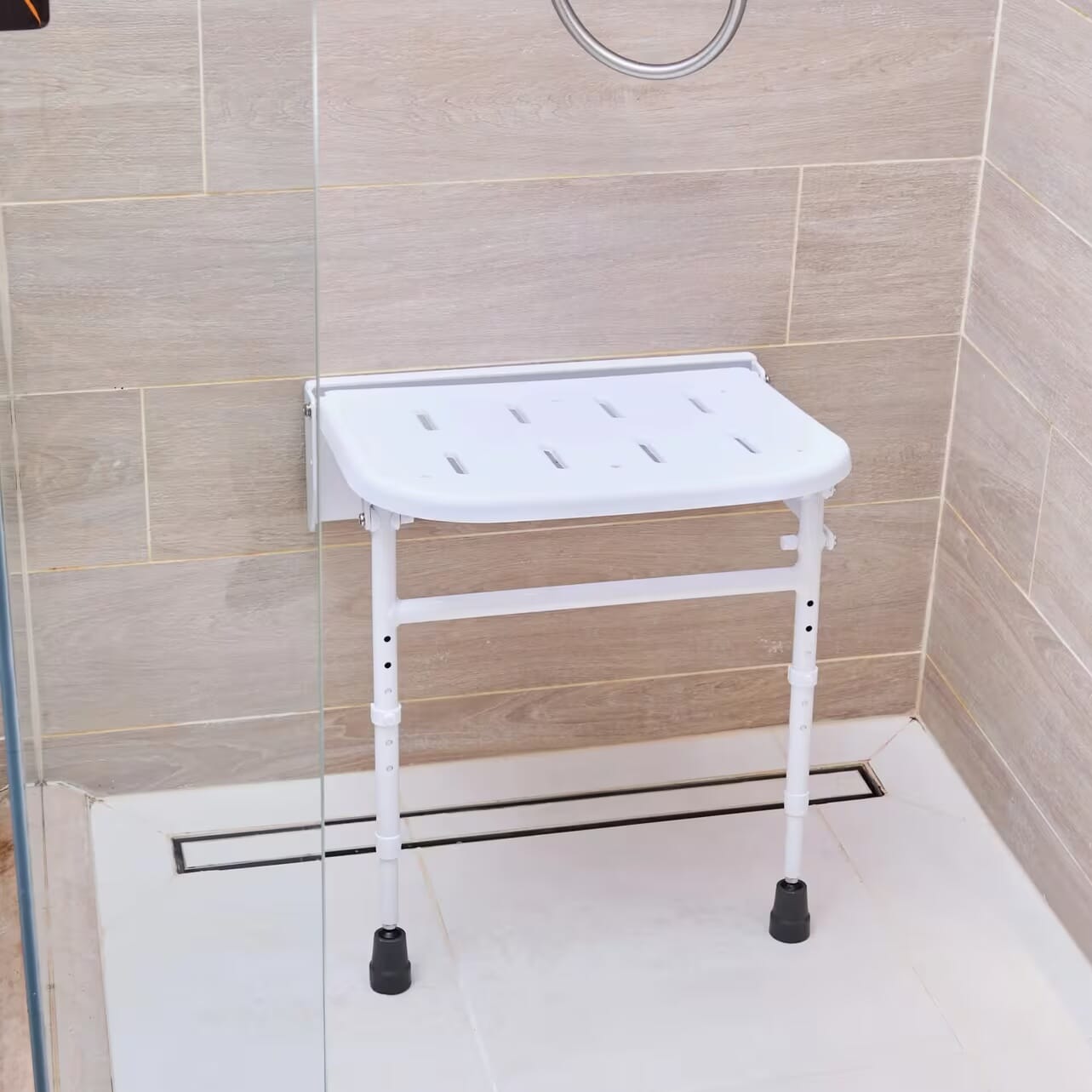 Siège de douche rabattable