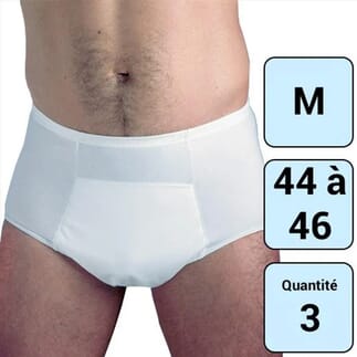 Slip avec poche pour homme Taille M - Lot de 3