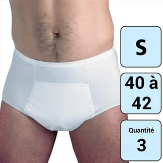 Slip avec poche pour homme Taille S - Lot de 3