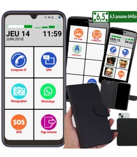 Smartphone Mobiho Essentiel - Smart initial 6,5 pouces - 64Go