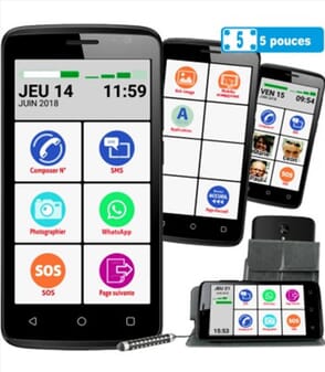 Smartphone Mobiho Essentiel - Smart initial 5,5 pouces - 16Go