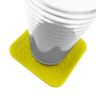 Sous-verres Tenura - Pack de 4 - Jaune