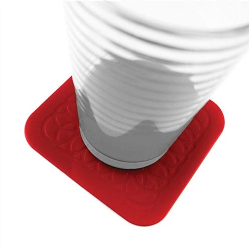 Sous-verres Tenura - Pack de 4 - Rouge