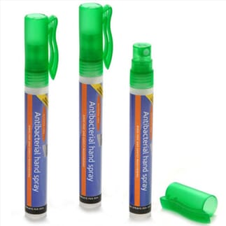 Lot de 3 sprays antibactériens sans alcool pour les mains 10 ml
