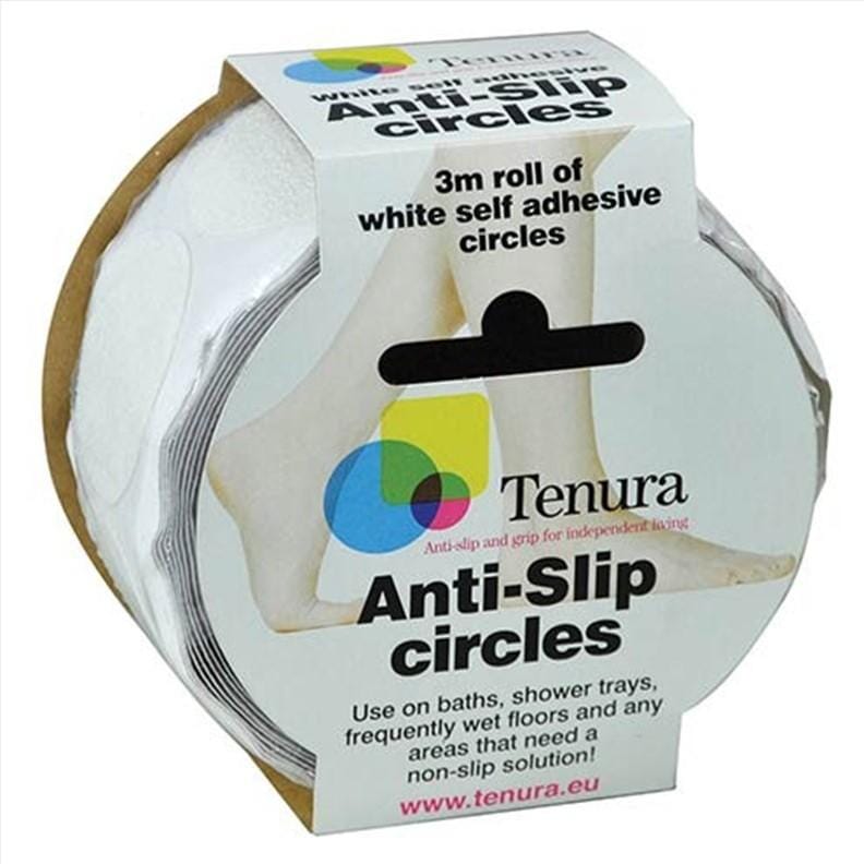 Disques antidérapants pour baignoire - Tenura - Blanc