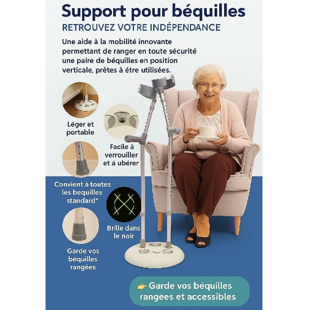 Support pour béquilles