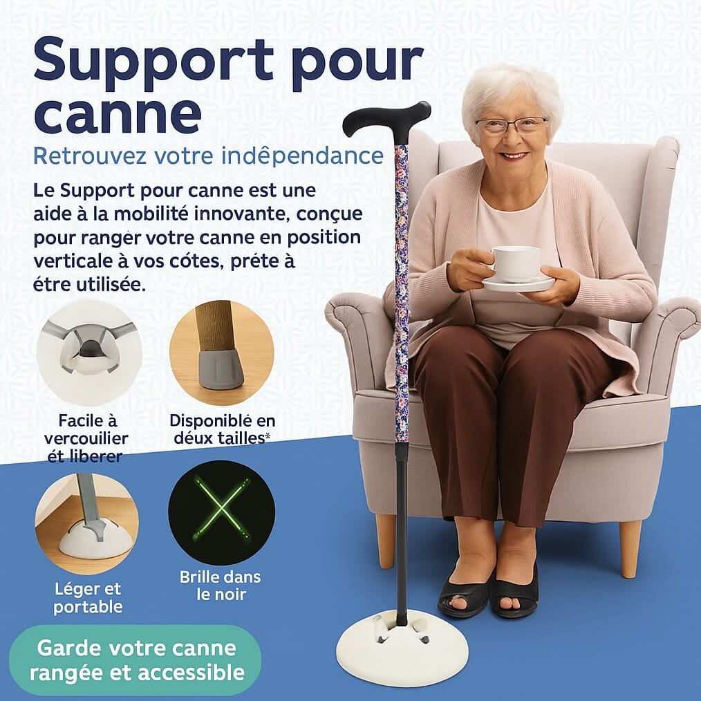 Support pour canne