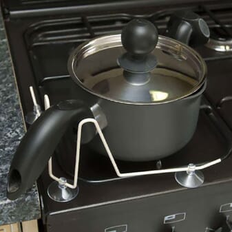 Support de support de couvercle de casserole en acier inoxydable